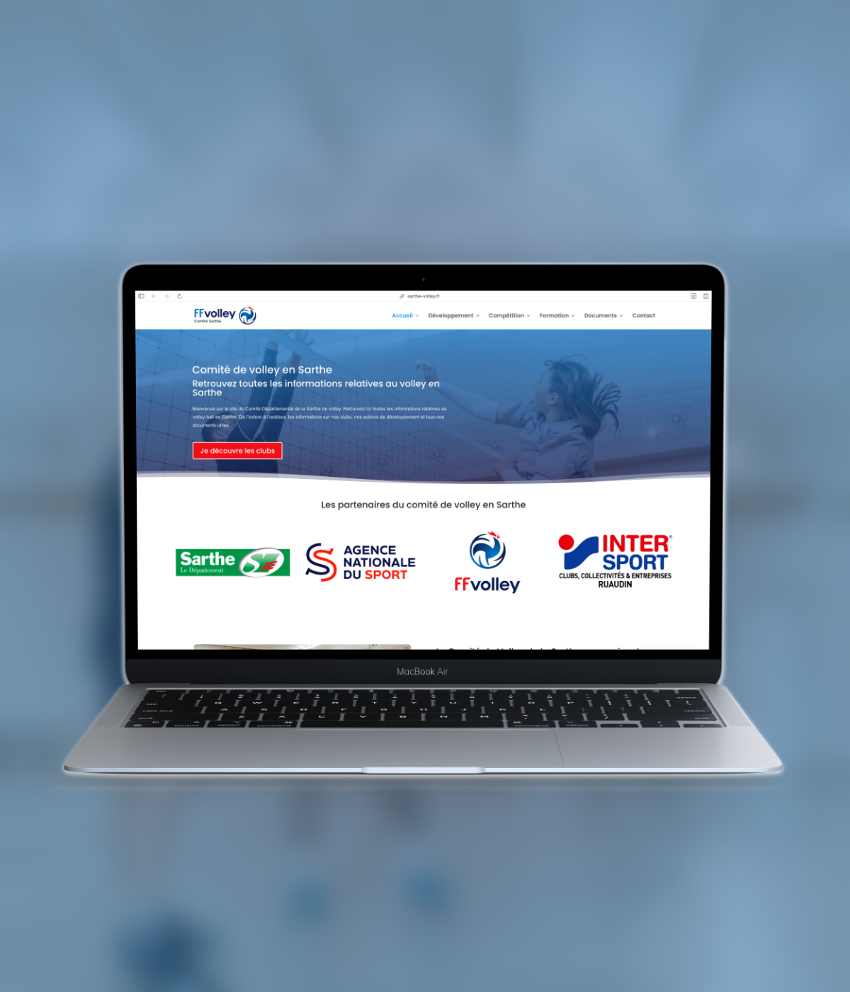 Création de site pour club de sport, Le Mans