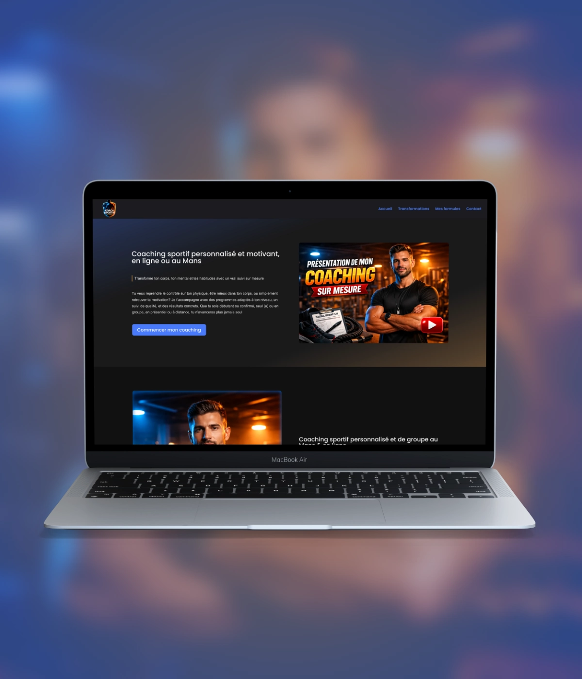 Site pour coach sportif, Le Mans